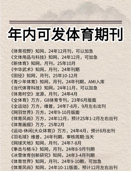体育科技期刊级别，体育科技期刊级别是什么