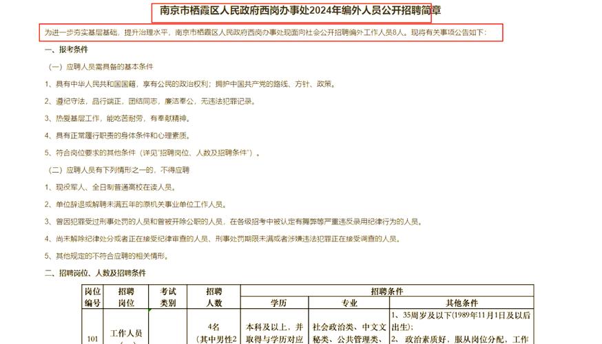 招编外要求50岁以上，编外人员年龄限制